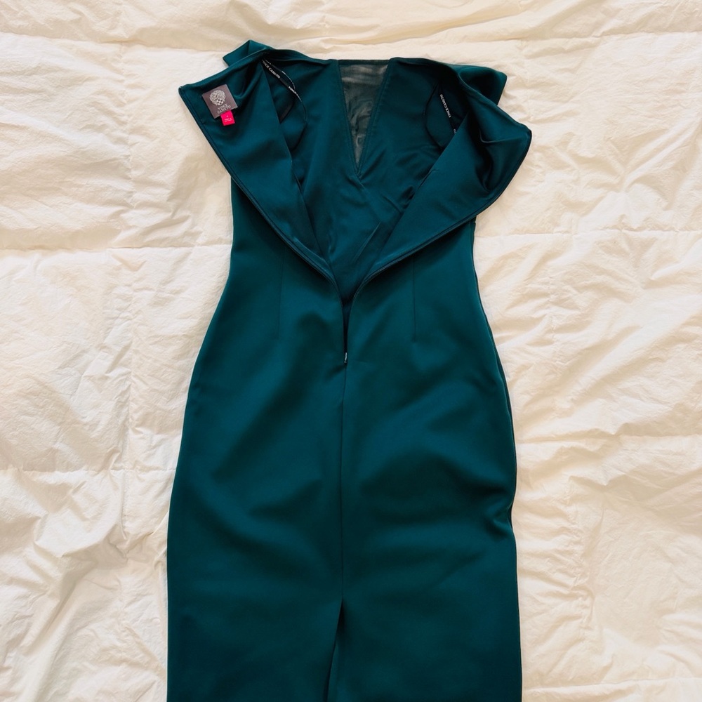 Vince Camuto Green Sleeveless Midi Sheath Dress/ Size 4/Like New - Picture 12 of 13